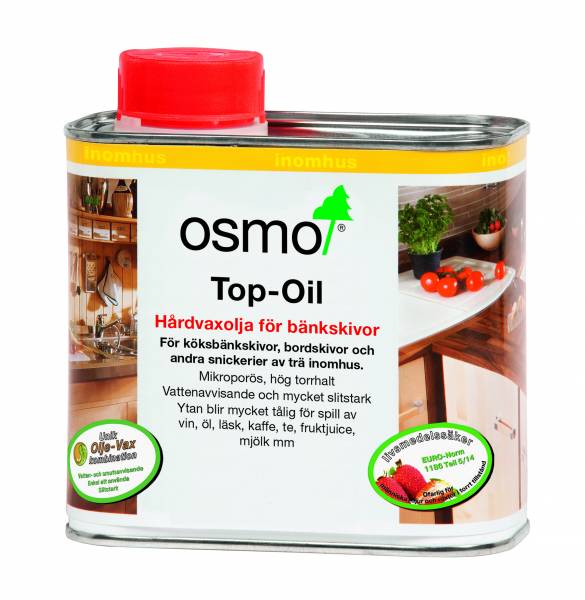 OSMO 3068 Hårdvaxolja Top-Oil Ljus Vit 0,5 Lit